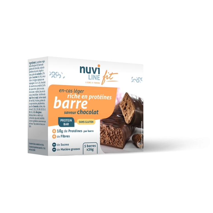 Barre chocolat riche en protéine