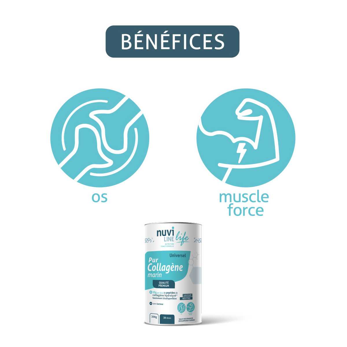 Bouillon au collagène marin, légumes et curcuma - Articulations & Peau