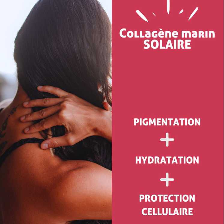 Collagène marin beauté bronzage-melaline, complexe solaire