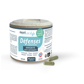 Défenses naturelles-plantes-champignons-antioxydants-immunite-90-gélules-nuviline