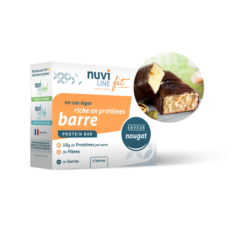 Barre nougat riche en protéine nuviline