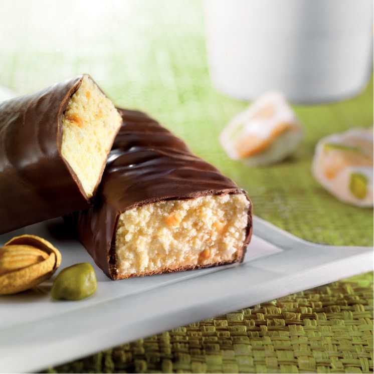 Barre nougat riche en protéines - protein bar - sans gluten I Nuviline