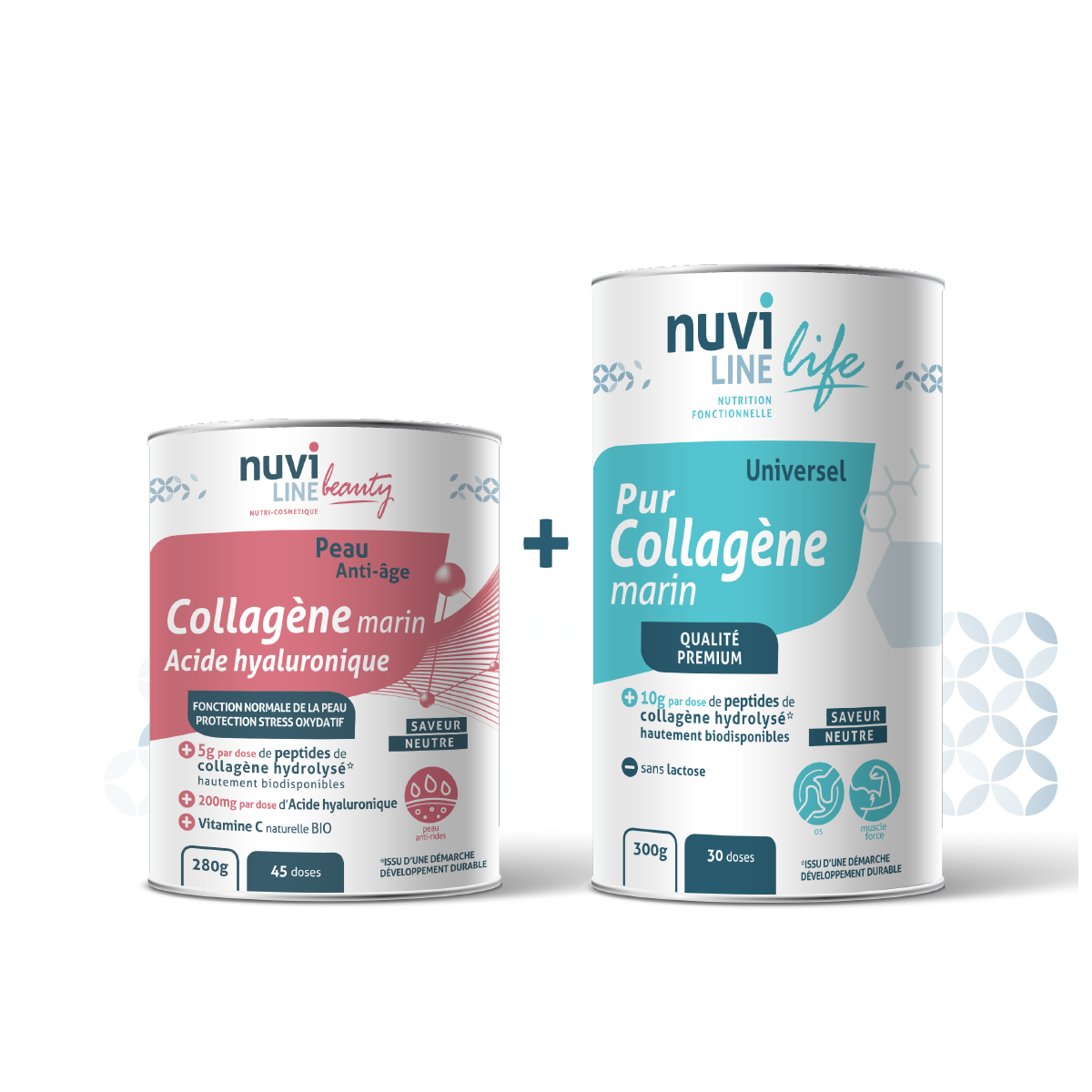 Pack Duo Collagènes marin - PUR Universel + PEAU - Promotion