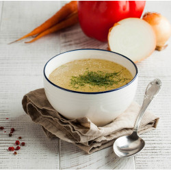 Bouillon de collagène marin aux légumes et curcuma