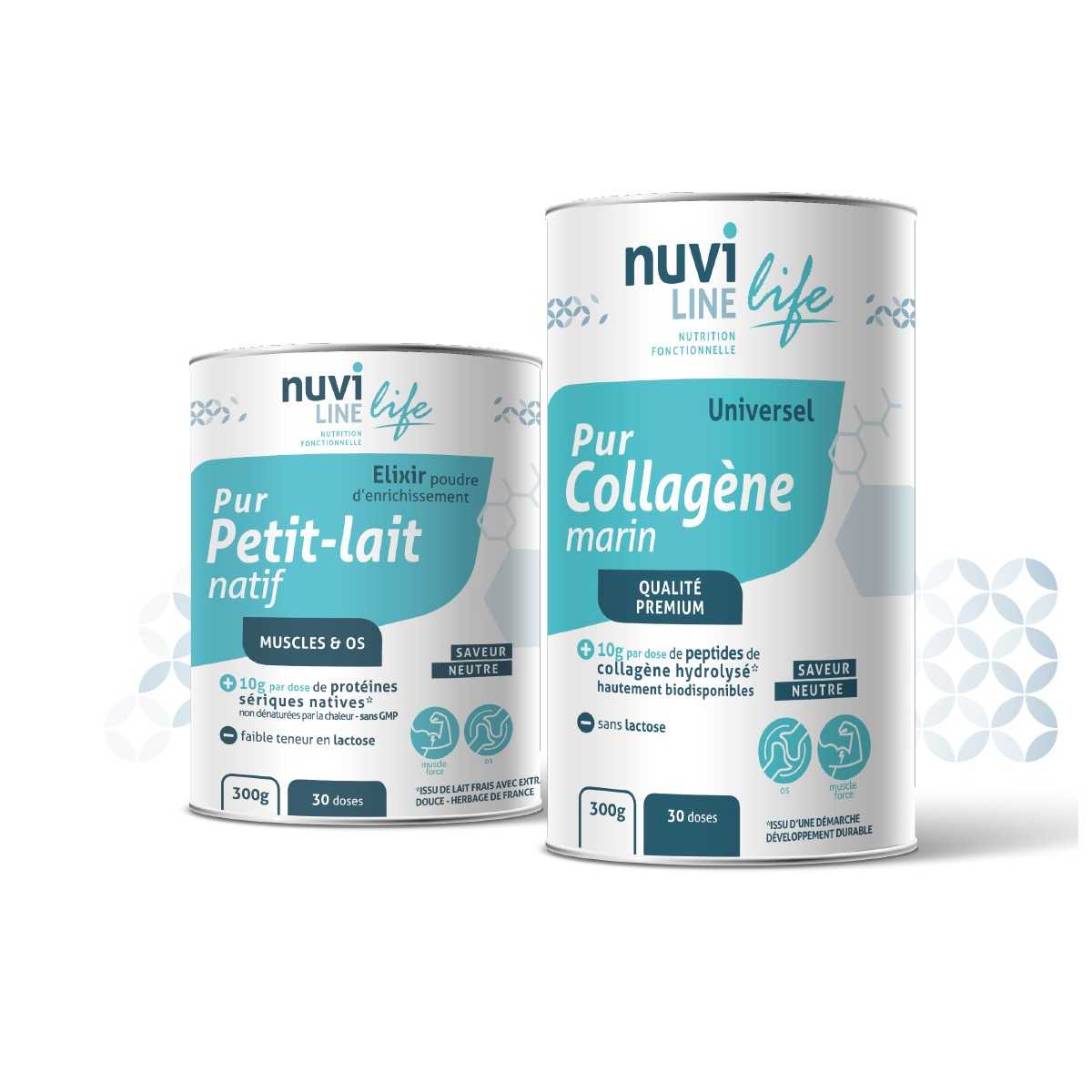 Collagène marin, protéine de lactosérum natives, protection et immunité