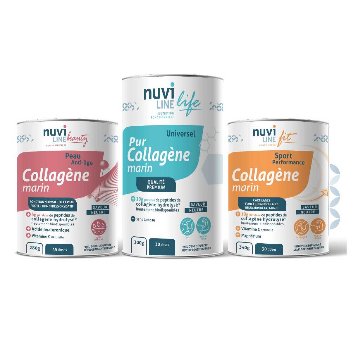 Pack Trio Collagènes Essentiel pur peau sport