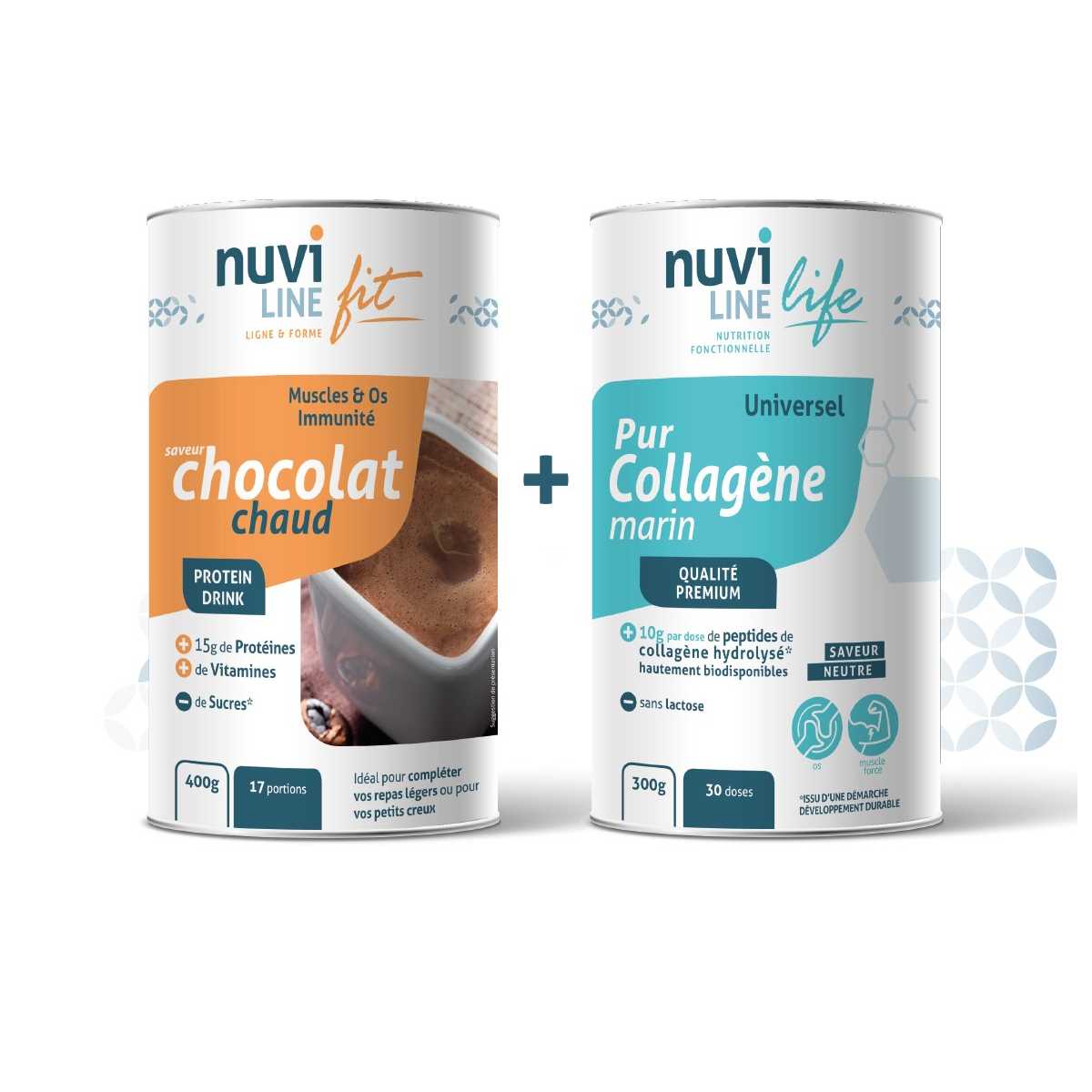 Pack Duo - Collagène marin pur + Chocolat