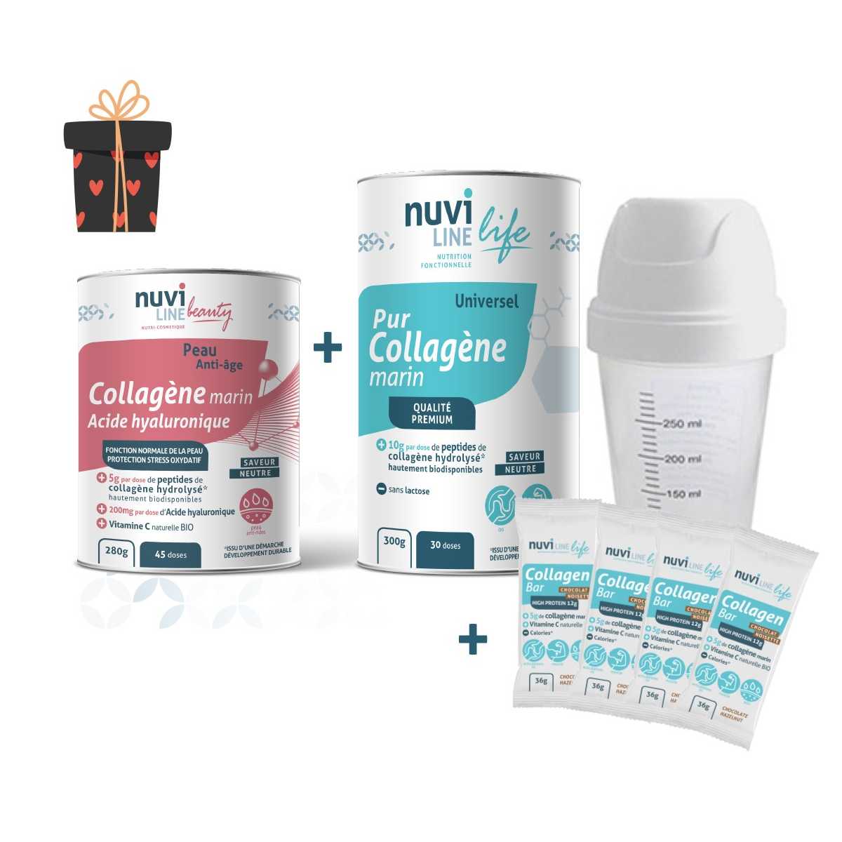 Box Noël Duo - GLOBAL BEAUTY++ Collagène pur peau anti-âge